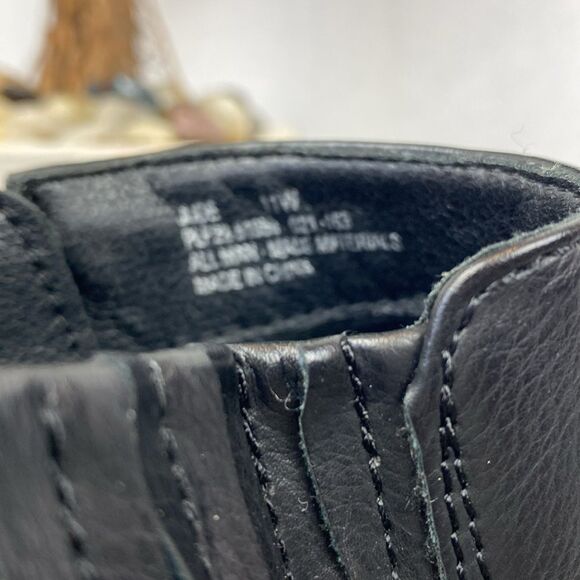 Frye Black Leather Jude Side Zip Ankle Bootie Shoe Boot 11 - Picture 6 of 7